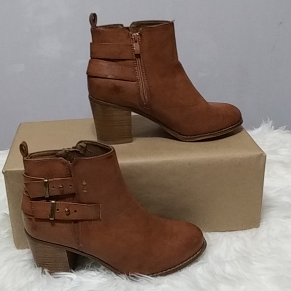 torrid Shoes - Torrid Cognac Ankle Boots